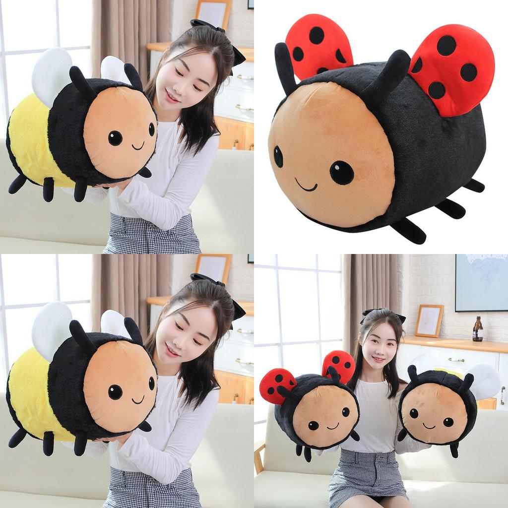 Adorable Plush Bee And Ladybug Stuffed Toys For Early Learning And Imaginative Play For Kids