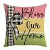 Spring Letter Flower Plant Digital Printing New Home Atmosphere Bedroom Living Room Office Cushions