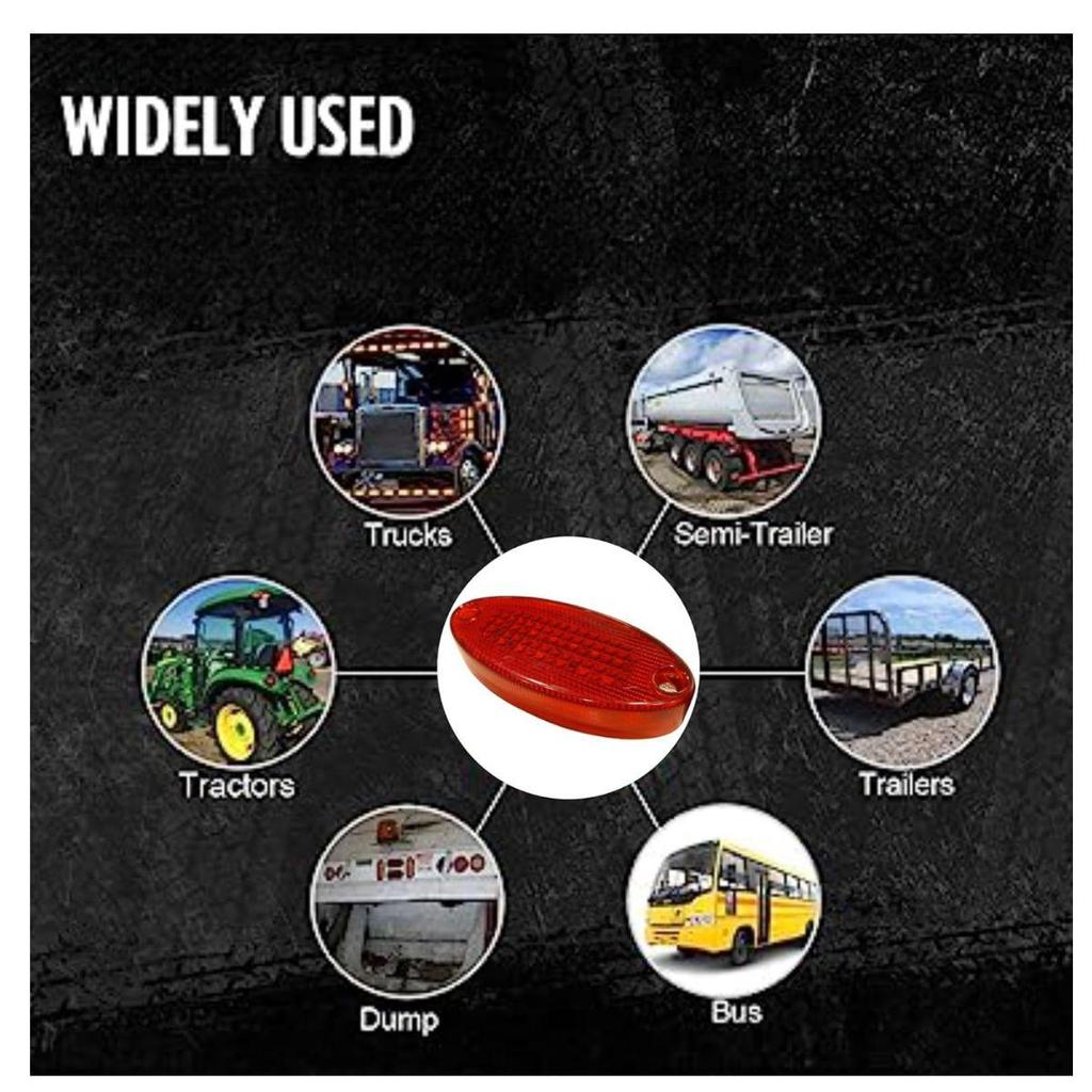 2PCS LED Side Marker Lights 24V Waterproof Red Chicken Lights Universal Trailer Clearance Lamps for Semi Truck Cargo