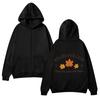 Unisex Zip-Up Hooded Sweatshirt With Print Design Casual Long Sleeve Pullover