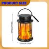 Dancing Flame Solar Lantern Landscape Lamp Outdoor Light Romantic Yard Portable LED Garden