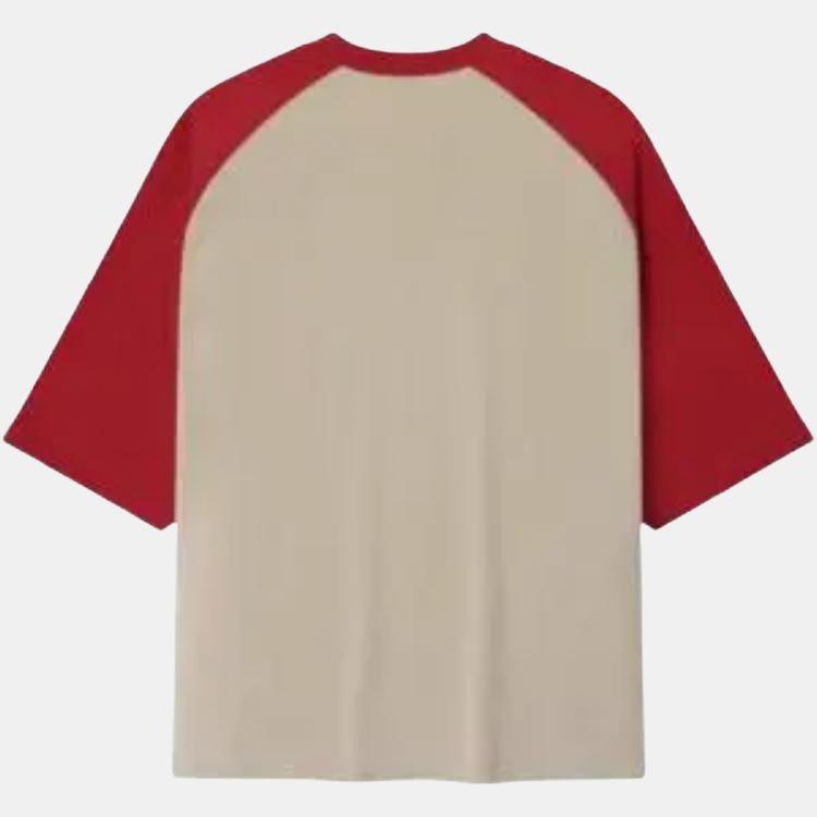 Fear of God Essentials Baseball Tee Smoke Grey / Crimson Men Tops 125HO254481F