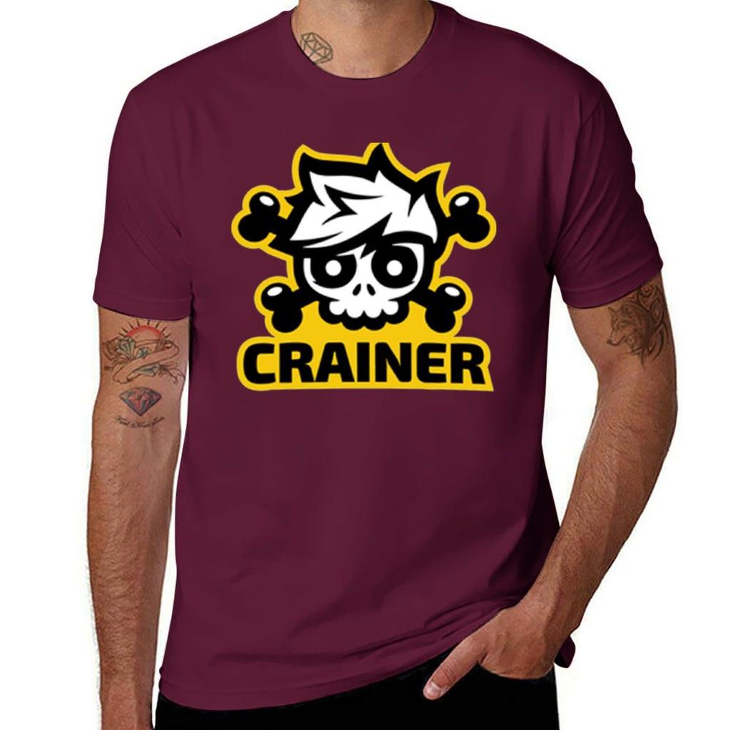 Crainer skull gamer T-Shirt anime clothes tops mens graphic t-shirts big and tall