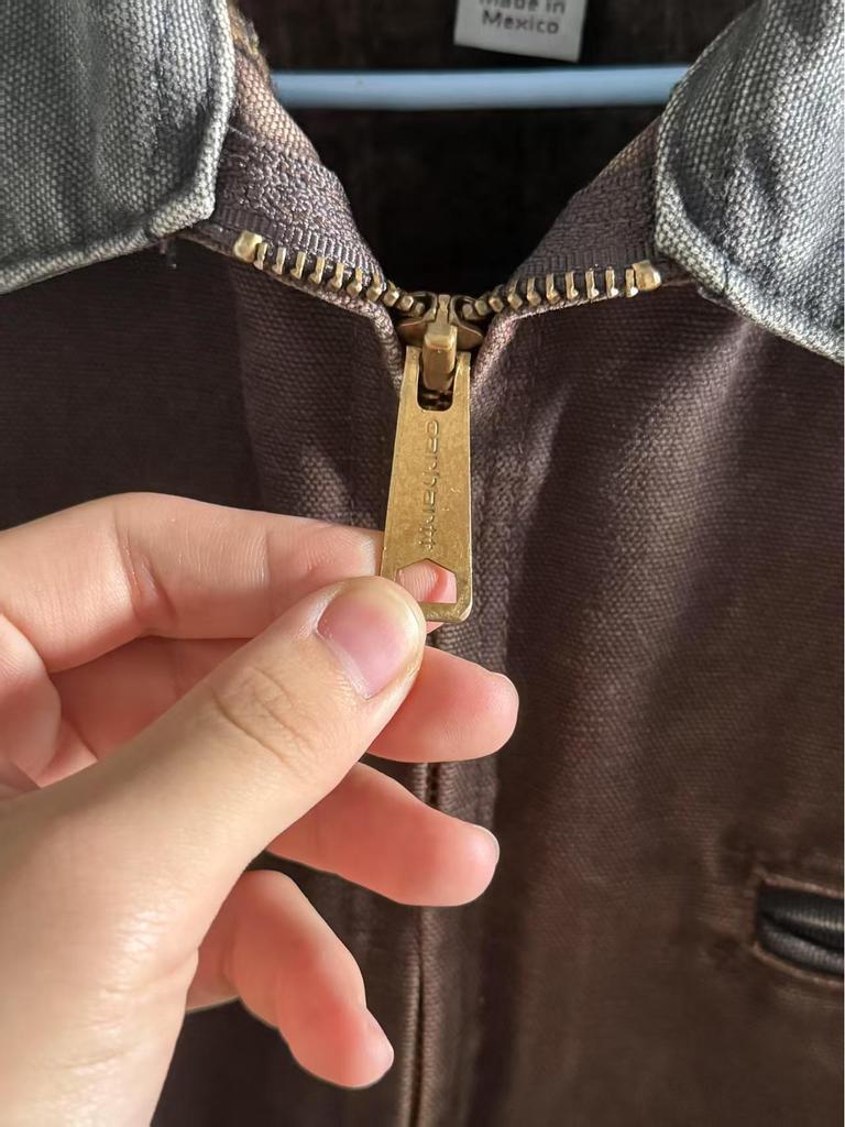 Carhartt J97 American Detroit Sliten Kanvas Dragkedjejacka