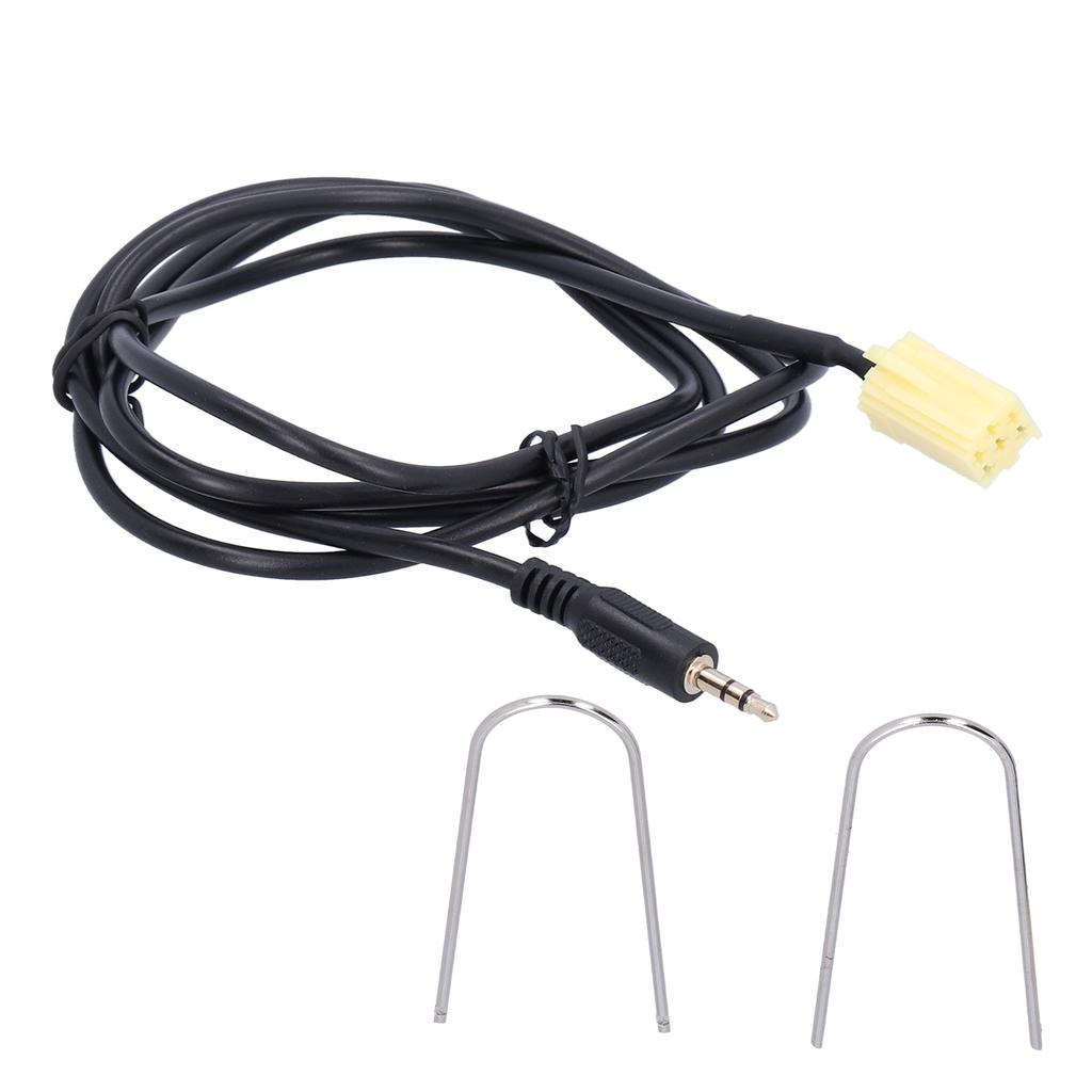 59.1in 6Pin AUX IN Cable Audio Input Adapter 3.5mm Jack Replacement for Fiat Grande Punto