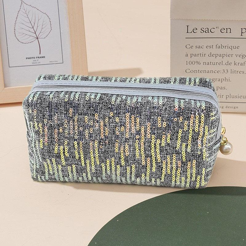 Ins Neue Glitzer Große Kapazität Make-up-Tasche Pouch Mode Kosmetik-Organizer Niedlich Tragbar Reise-Organizer-Taschen Kulturtasche
