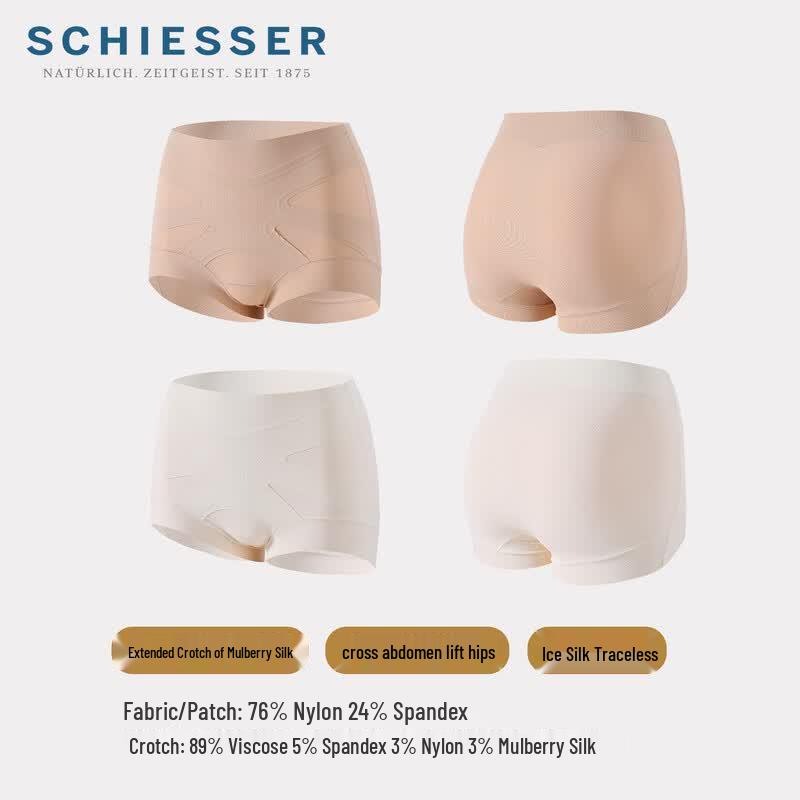 Schiesser Women's Ice Silk High-Waist Tummy Control Panties