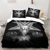 Satanic Satan Devil Povlečení Chlapci Dívčí Dvojčata Queen Velikost Přikrývka Povlečení Polštář Dětská Móda pro dospělé Domácí Textilextile