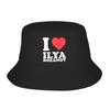 Ilya Rozanov I Love Bucket Hat  Hip Hop Fisherman Caps For Men Women Casual Travel Hiking Visor Hats Personality Design Cap