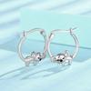 Huitan Niedliche Koala Ohrringe für Damen Mädchen Schlafendes Tier Koala Design Handgefertigte Emaille Creolen Teenager Statement Zirkonia