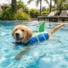 Shark Shape Dog Life Vest Adjustable Dog Life Preserver Dog Swimming Suit  Boating Safety