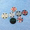 3D three-dimensional British flag car sticker interior rotating gear decorative sticker rice flag round sticker, creative body sticker 4cm