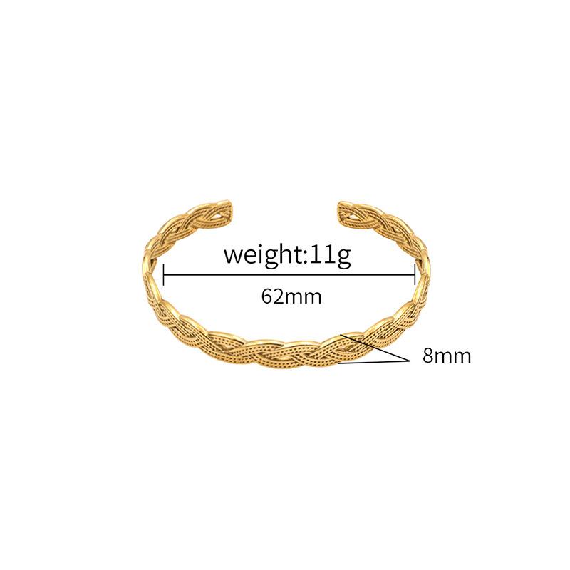

Popular Geometric Lines Staggered Minimalist Embellishment Versatile Basic Titanium Steel 18K Gold Girls Girlfriend Jewelry