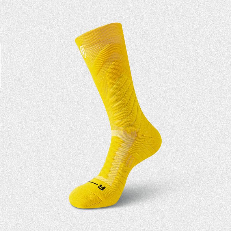 Herren Plus Size Elite Basketball & Badminton High-Top Lange Dicke Socken