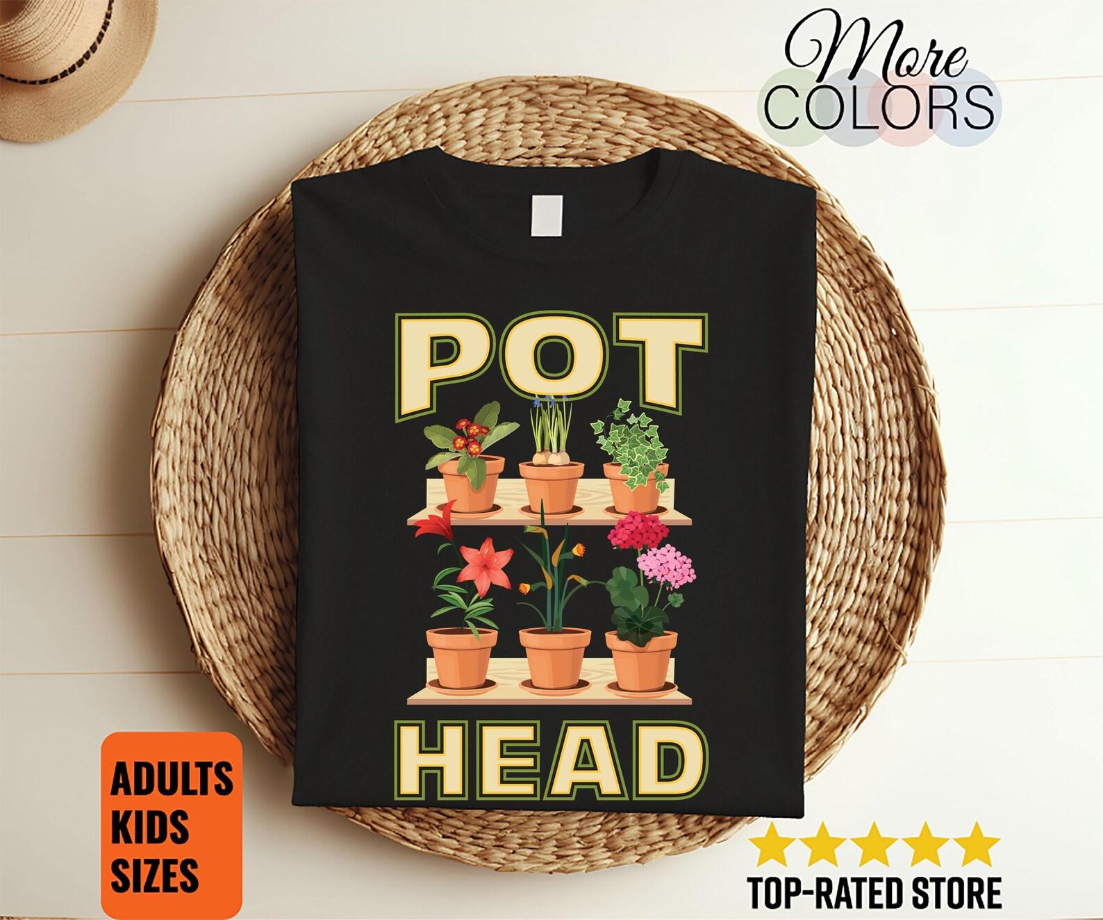 Gardening Potted Succulent Plant Pot Head Gardener Garden Funny Cute T-Shirt, Plants Lover Gardeners Gifts, Succa Cactus, Mom Mother s Day, 130