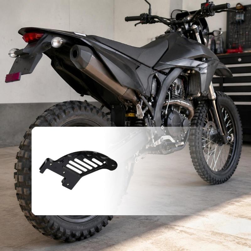 Slotted Motorcycle Rear Brake Disc Guard with Multiple Mounting Openings, Aluminum Body and Smooth Anodized Finish For MC125 MC250 MC250F MC350F