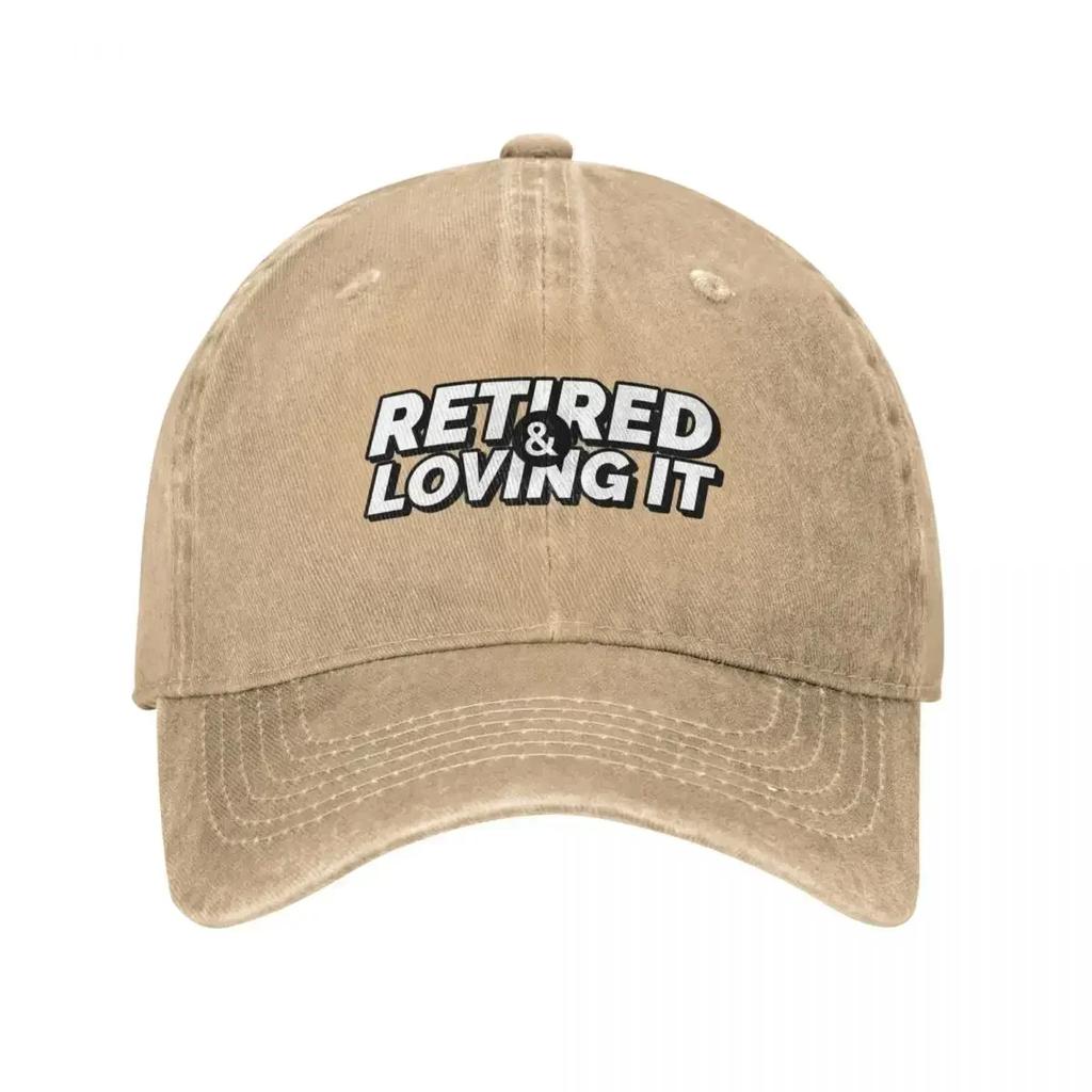Retired and Loving It Baseball Cap Designer Hat Rave Cosplay Fishing Hat Designer Man Women's