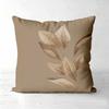 1 Pieces Brown Pillow with Leaf Pattern for Home Decor Polyester Pillowcase,sofa Decorative Cushion Cov Headboard Pillow