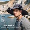 Osen Men's Solar Dual-Fan Cooling Wide Brim Hat