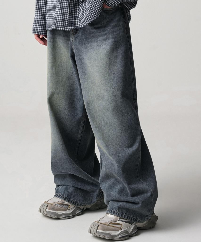 AVANDRESS Basic Brush Daily Wide Pants Washing Black (B Type)