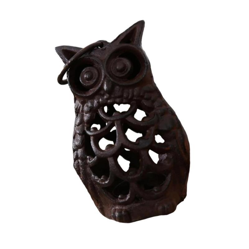 Cast Iron Owl Holders Antique Table Decors Stable Base Hanging Tealight Stand for Centerpieces Top Sale