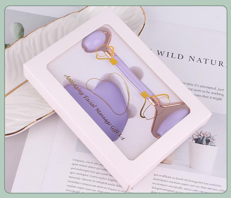 Meridian Gua Sha Facial Massage Roller Set