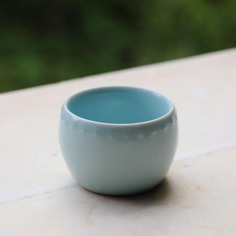 Ru Porcelain Drum Nail Tea Cup