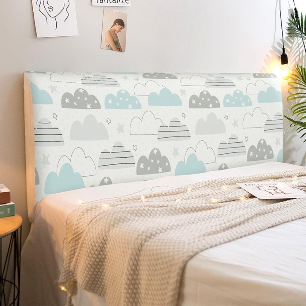 Cartoon Elastic Bedhead Cover Thicken Print Design Bed Head Slipcover Non-slip Washable Headboard Cover Bedroom