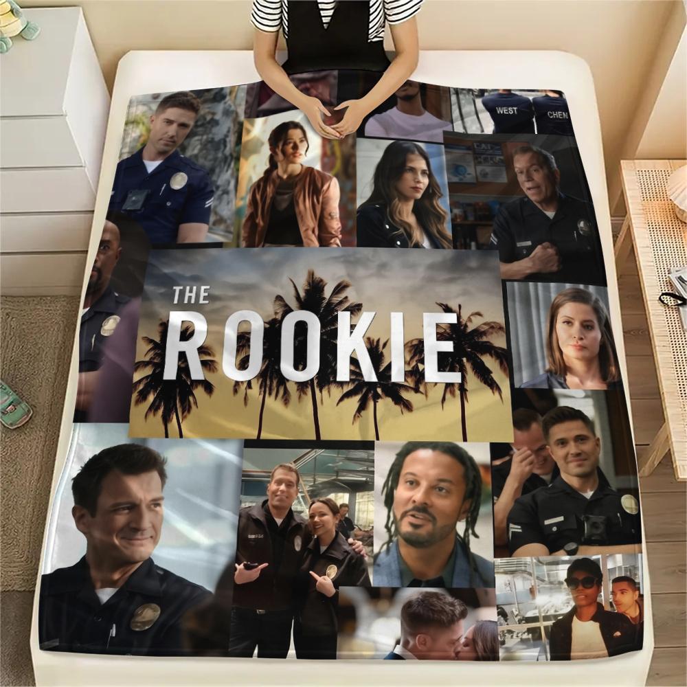 The Rookie, Coperta a Quadri di Flanella, Alta qualità, Confortevole per Tutte le Stagioni, Decorazione per la Casa, Calore e Comfort, Perfetta per Regali.