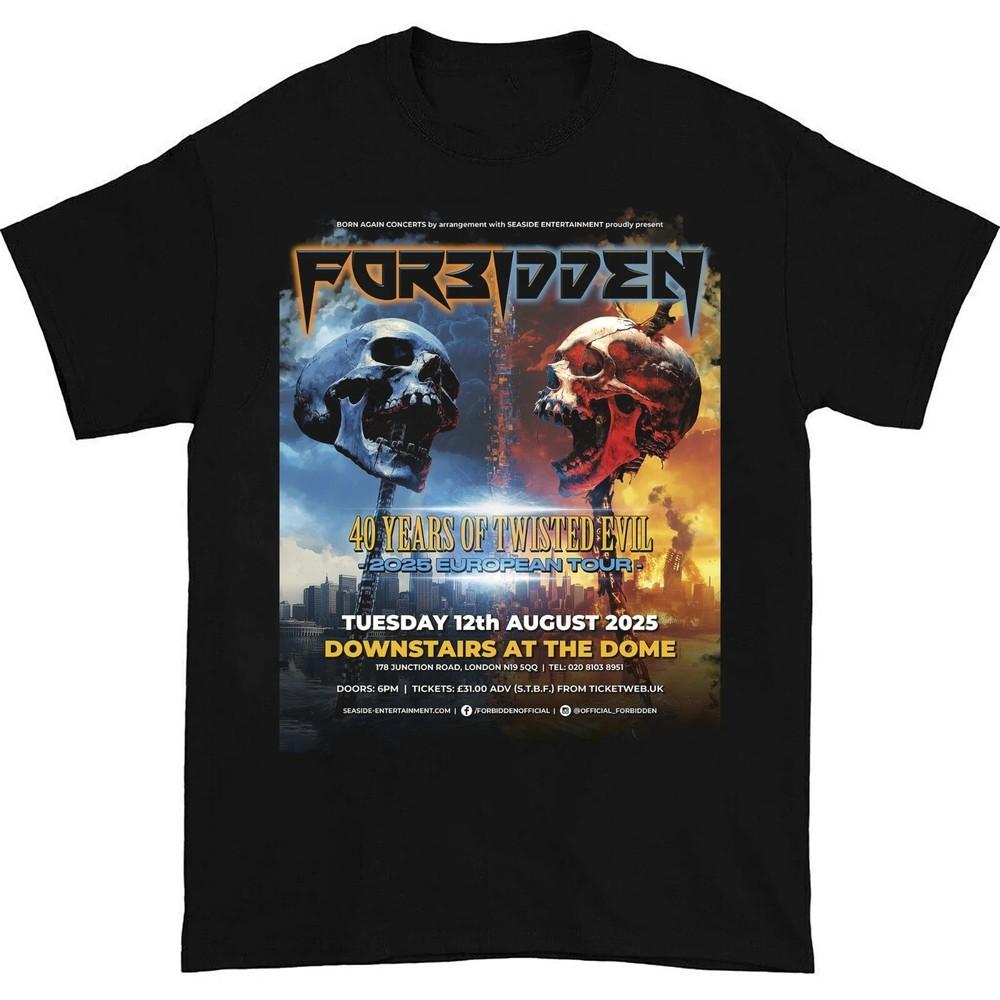 НОВЫЙ Подарок для фанатов от группы Forbidden Tour 2025 Футболка унисекс от S до 3XL XL
