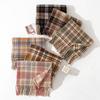 Autumn and Winter Scarf New Imitation Cashmere Plaid Scarf for Male and Female Students Couple Warm Scarf Shawl Gift Scarf for Women