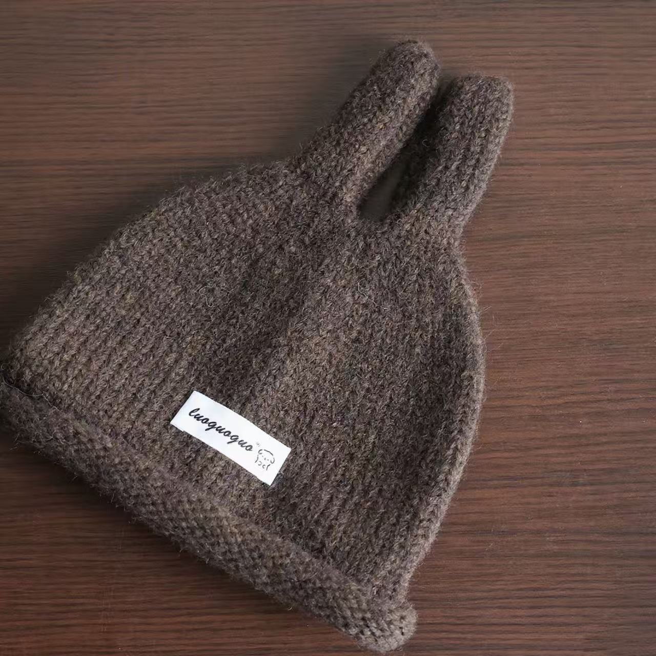 

Cute and Fashionable Knitted Woolen Hats for Ears in The New Autumn and Winter Thick and Warm Ear Protecters for Boys and Girls one size