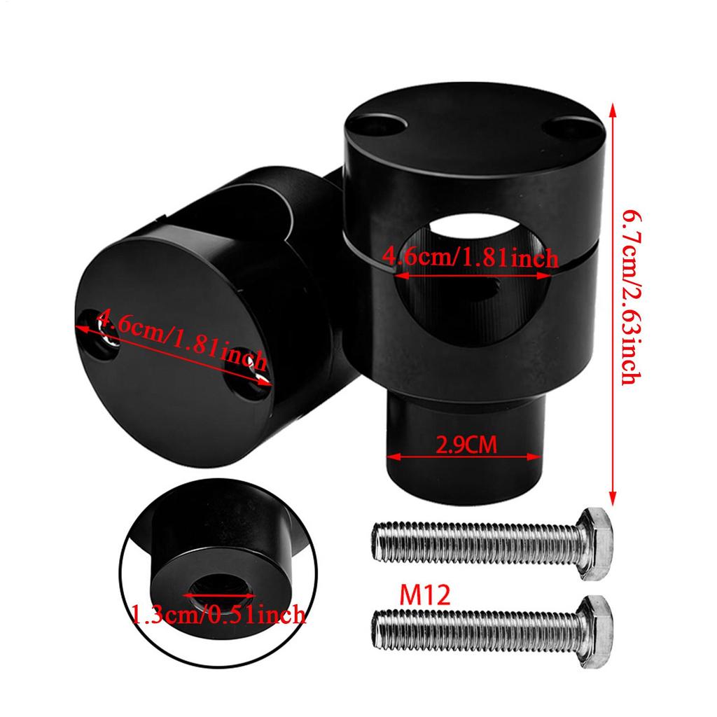 Motorrad Lenkerhöher C-NC Aluminiumlegierung Motorrad Höhenverstärker Motorrad Lenkerhöhenhalterung Modifikation