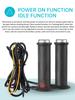 DC 12V Adjustable Hot Grip Handle Silicone Electric Molded Grips 5-Gear Motorcycle Heating Handlebar Motorcycle Parts for Winter