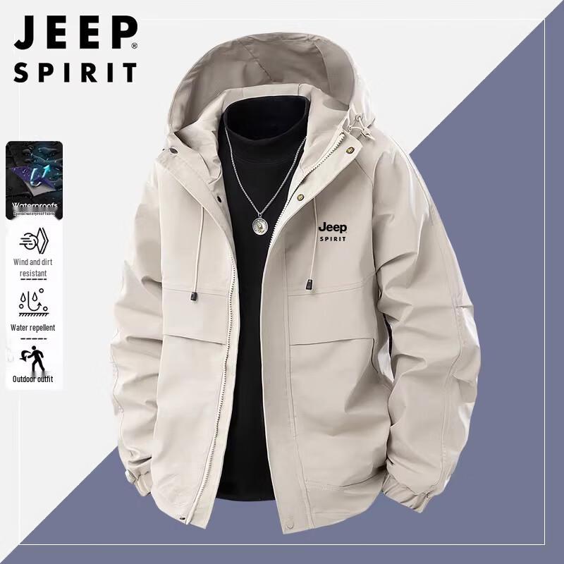 JEEP SPIRIT Men's Hooded Casual Jacket