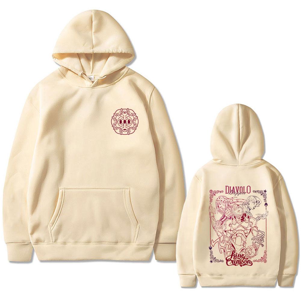 Anime Jojo's Bizarre Adventure Giorno Josuke Girl Hoodie Men Women Manga Casual Pullover Hoodies Man Fashion Oversized Tracksuit