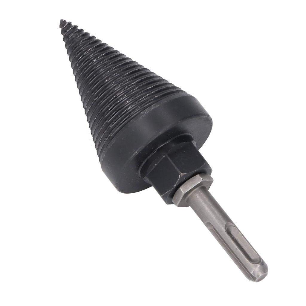 50mm Firewood Drill Bit with Round Square Hex Shank Cone Wood Splitting Set for Electric Hammer Impact Drill