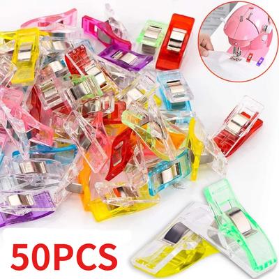 Multipurpose Sewing Clips Colorful Clips Plastic Craft Crocheting Knitting Safety Clips Assorted Color Binding Clips Paper