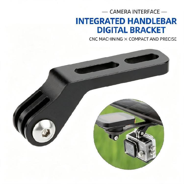 Forward Extension Camera Mount for Integrated Road Bike Bar, Action Camera Holder for Front Ride Video Use Daily