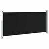 vidaXL Ausziehbare Seitenmarkise 140x314 cm Schwarz