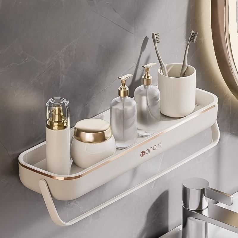 Bathroom Storage Rack, Toilet and Washroom Rack, Wall-mounted Storage Rack, No Need for Drilling, Wall-mounted Bathroom Storage Rack