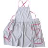 Kukugoto Apron for Front Cotton For Nursery Length 80 X Width 80 76547 [And Packable] Women, Tie, Linen, Gathered, Cafes, Teachers, Cm, Midi, Gray,