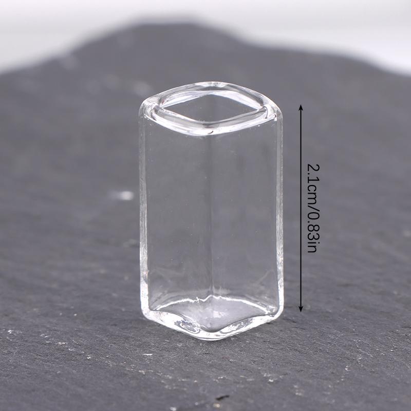 1:12 Dollhouse Miniature Glass Vase Dessert Cup Wine Bottle Wishing Bottle W/Corked Home Decor Toy Doll House Accessories