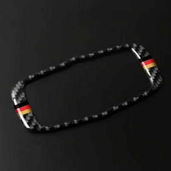 For BMW E60 5 Series 2005-2010 Carbon Fiber Dashboard Headlight Switch Panel Knob Trim Sticker Tuning Car Interior Accessories