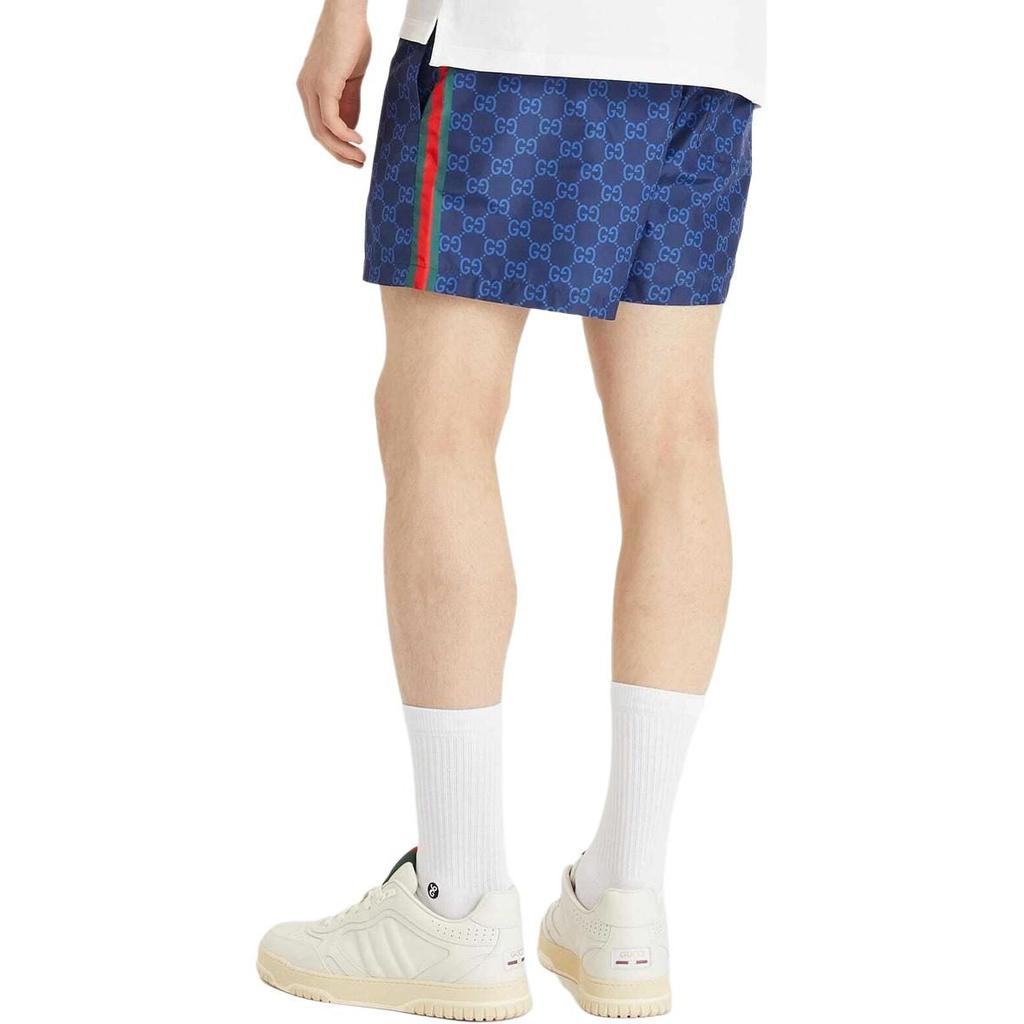 GUCCI FW25 Lido Collection Beach Shorts Men's Marine Blue 815602-XHAJ3-4735