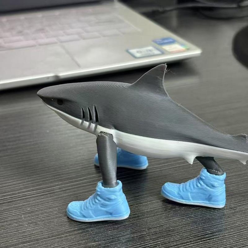 

Фигурка Акулы Фигурка Настольное Украшение Фигурка Орнамент Смешная Кукла 3D Печатная Игрушка Модель Подарок на День Защиты Детей День Рождения Новый
