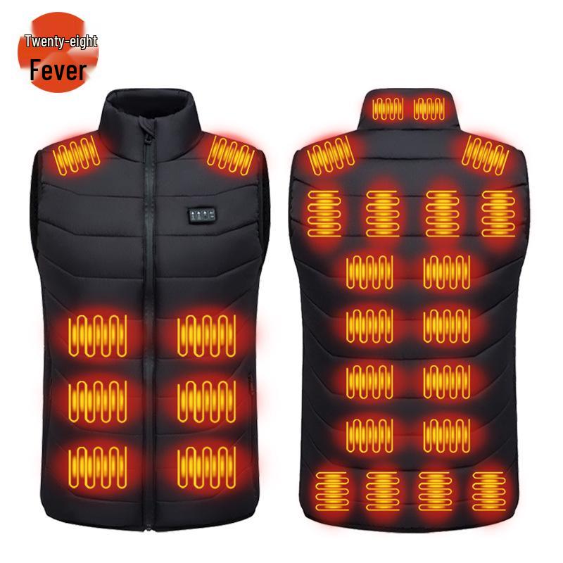 28 zonu vieda USB apsildāma veste