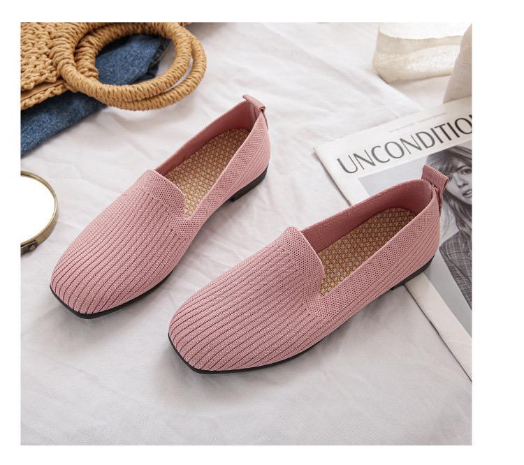 Damskie mokasyny z siateczki z miękkim spodem i balerinami z zakrytymi palcami, wsuwane płytkie buty żeglarskie czółenka