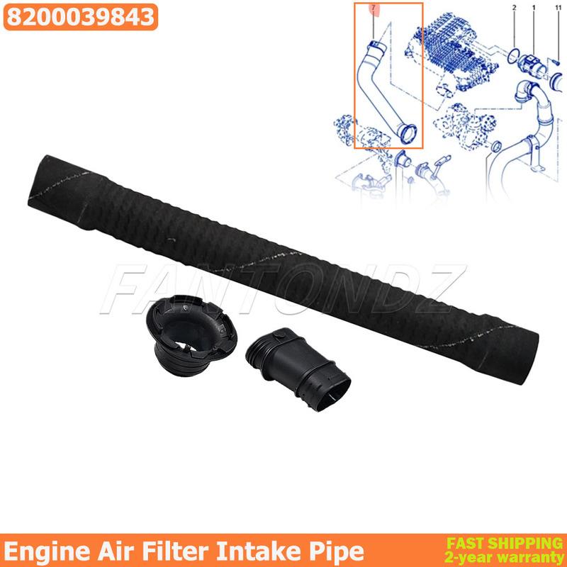 Motorluftfilter Ansaugschlauch für Renault Kangoo 1 Clio 2 Symbol Thalia 1.5 Dci 8200039843 Ersatz Motor Ansaugrohr
