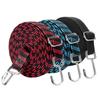 1M/2M/3M Motorcycle Elastic Rubber Luggage Rope with Cord Hooks Bike Roof Rack Strap Auto Fixed Band Tie Car Accessories